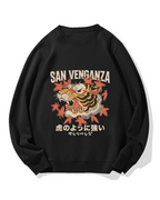 Japanese Ukiyo-eTiger Cotton Sweatshirt