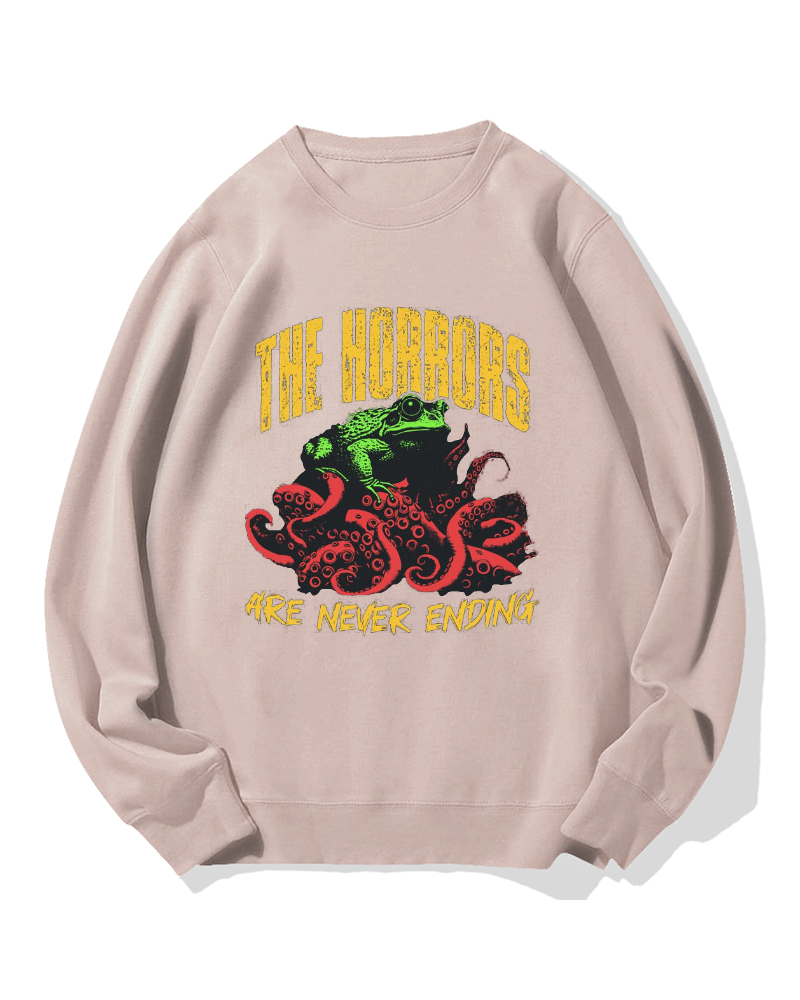 Horror Frog Cotton Sweatshirt
