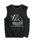 Born to Die-die Vintage Distressed Washed Tank Top