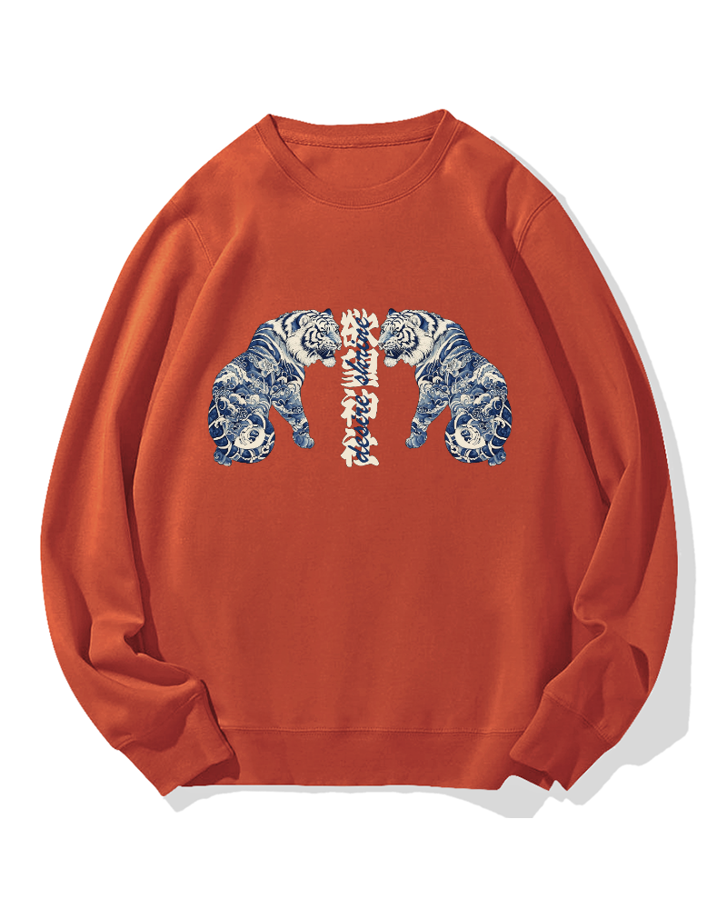 Shrine of Desire Tigers Cotton Sweatshirt