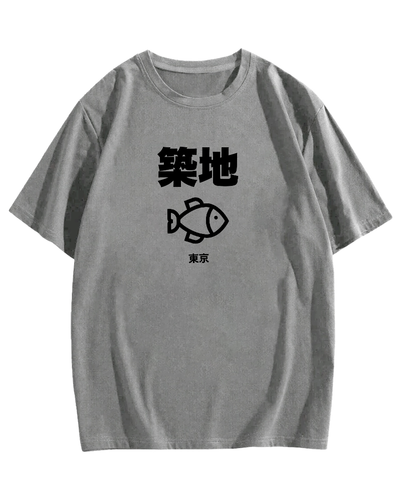 Tokyo Tsukiji Cotton casual T-shirt
