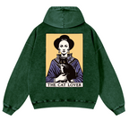 The Cat Lover Vintage Washed Cotton Back Art Hoodie