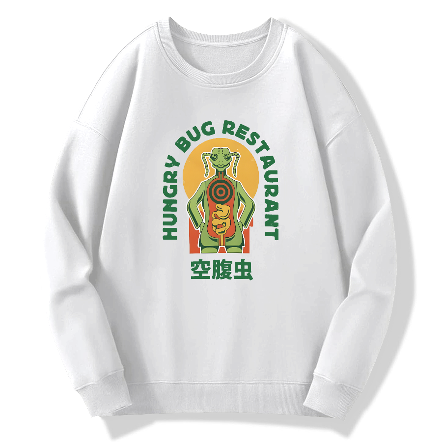 Fasting insect Japanese style Cotton Pullover Sweatshirt