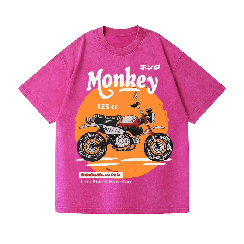 Honda Monkey 125cc Vintage Wash Japanese Design T-Shirt