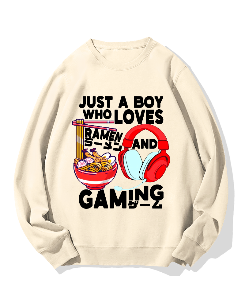 Ramen & Games Cotton Sweatshirt