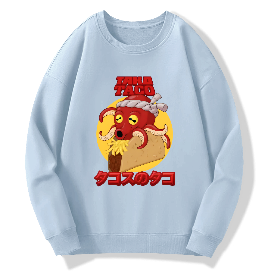 Taco de Pulpo Cotton Pullover Sweatshirt