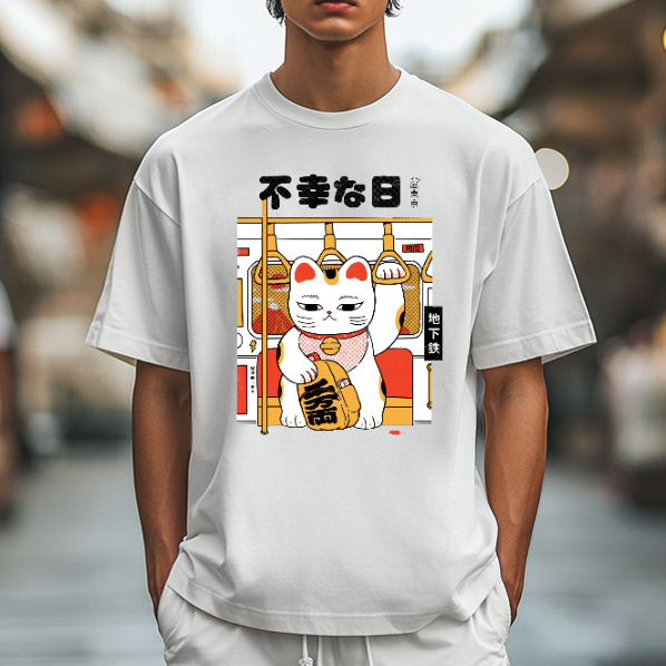 Lucky Cat Japanese Style Classic Tee