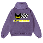 S.E.V Marchal Vintage Washed Cotton Back Art Hoodie