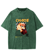 Japanese Eagle Pattern Vintage Distressed T-shirt