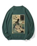 Ghost of the Sea Ukiyo-e Cotton Sweatshirt