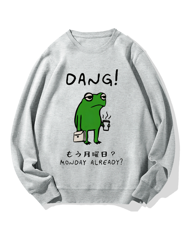 Unmotivated frog Cotton Sweatshirt