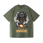 Komainu Vintage Wash Japanese Design T-Shirt