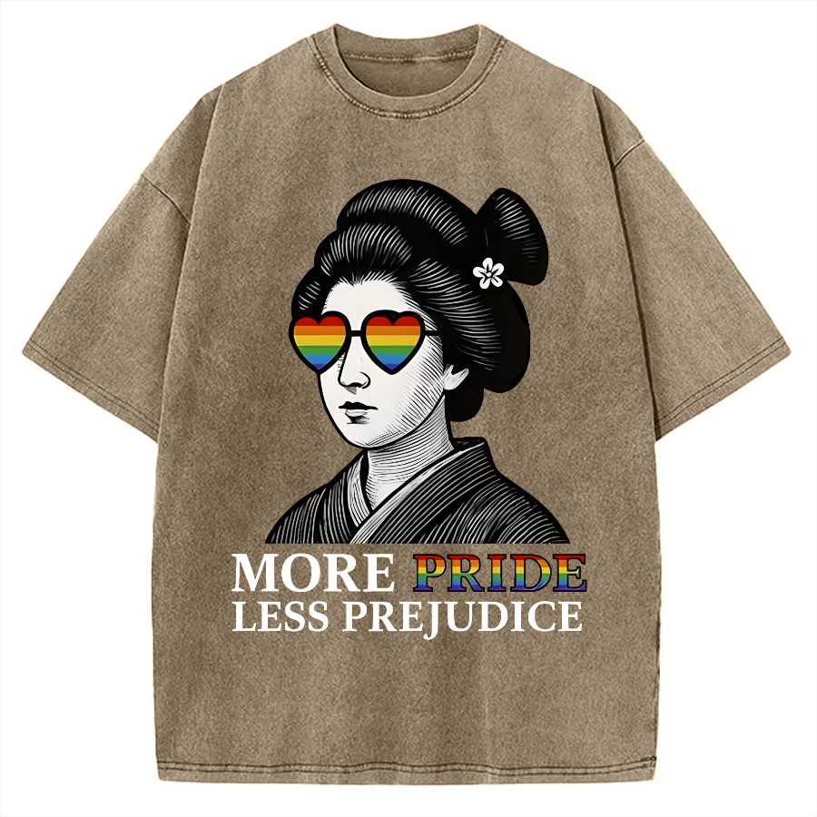 Geisha Wearing Sunglasses Vintage Washed T-shirt