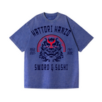 Hattori Hanzo Komainu Vintage Wash Japanese Design T-Shirt