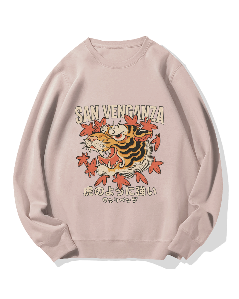 Japanese Ukiyo-eTiger Cotton Sweatshirt