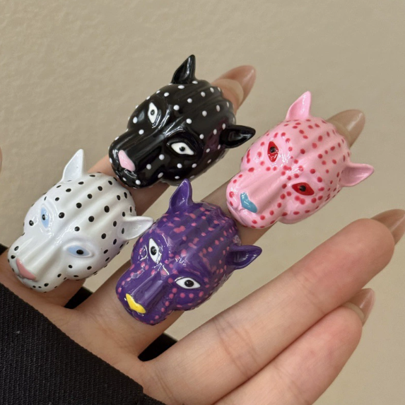 Funny Panther Ring