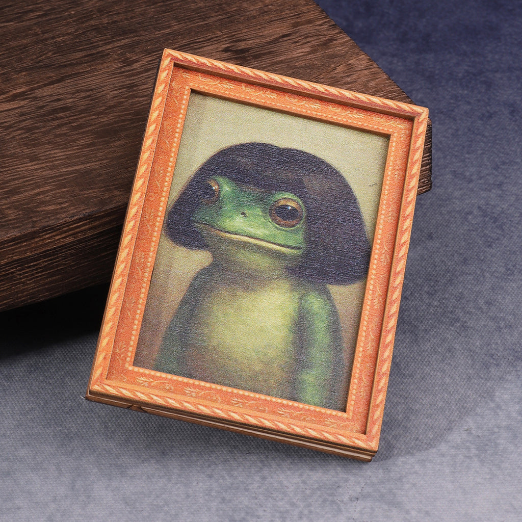 Frog Picture Frame Refrigerator Magnet