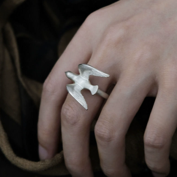 Adjustable Bird Open Ring