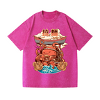 Ramen Octopus Vintage Wash Japanese Design T-Shirt