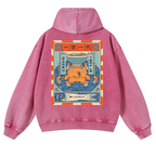 Ramen Octopus Vintage Washed Cotton Back Art Hoodie