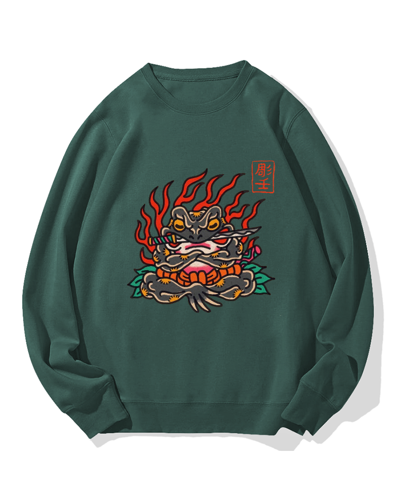 Yakuza Frog Cotton Sweatshirt