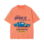 Nissan Datsun 510 Car Vintage Wash Japanese Design T-Shirt