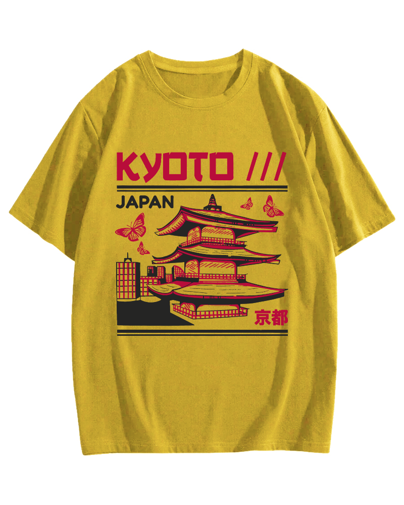 Kyoto Architecture, Japan Cotton casual T-shirt