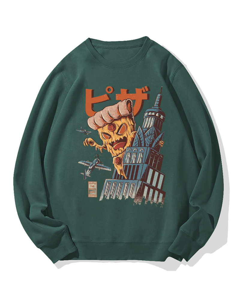 Pizza Monster Cotton Sweatshirt
