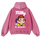 Fujiya Vintage Washed Cotton Back Art Hoodie