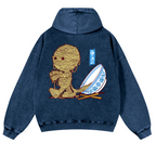 Ramen Yummy Vintage Washed Cotton Back Art Hoodie
