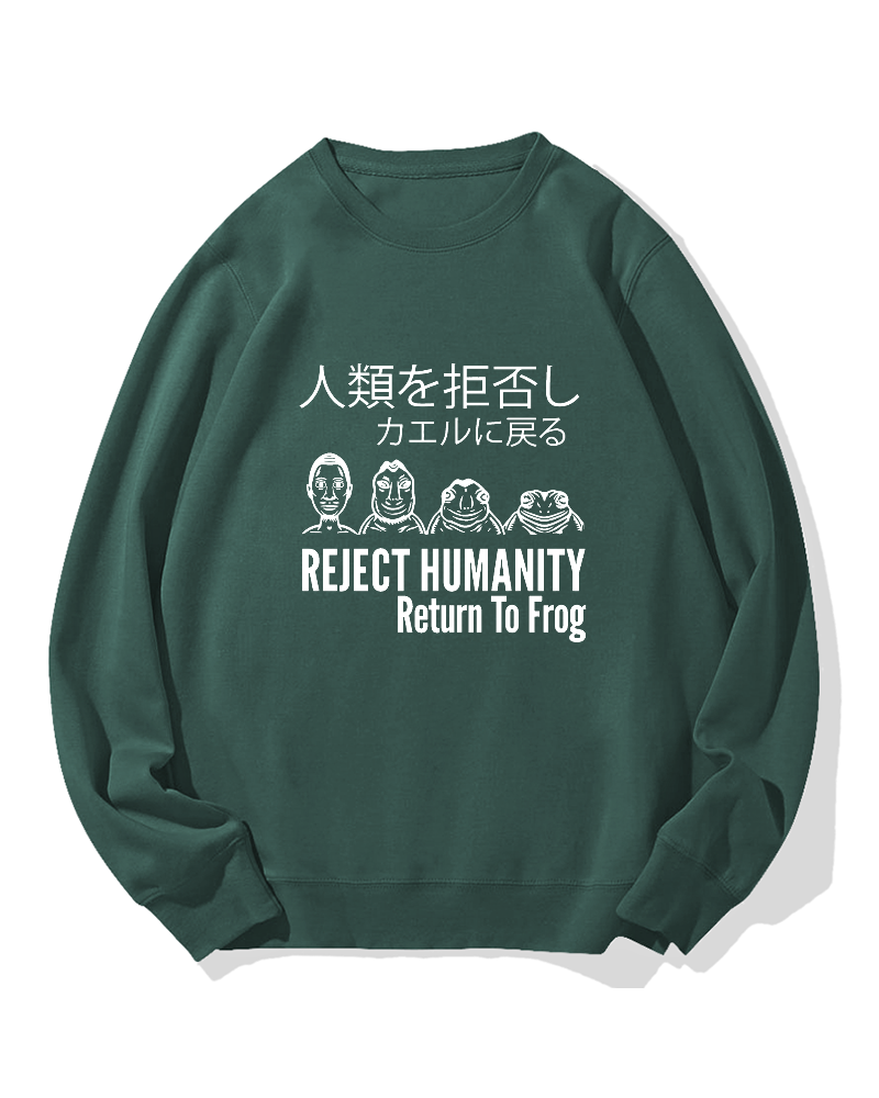 Reject Humanity Return To Frog Cotton Sweatshirt