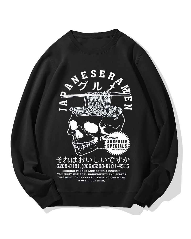 Japanese Ramen Gourmet Cotton Sweatshirt