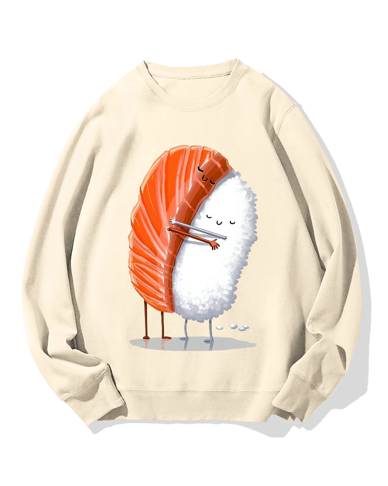 Sushi Hug Cotton Sweatshirt