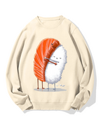 Sushi Hug Cotton Sweatshirt