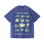 Frog Vintage Wash Japanese Design T-Shirt