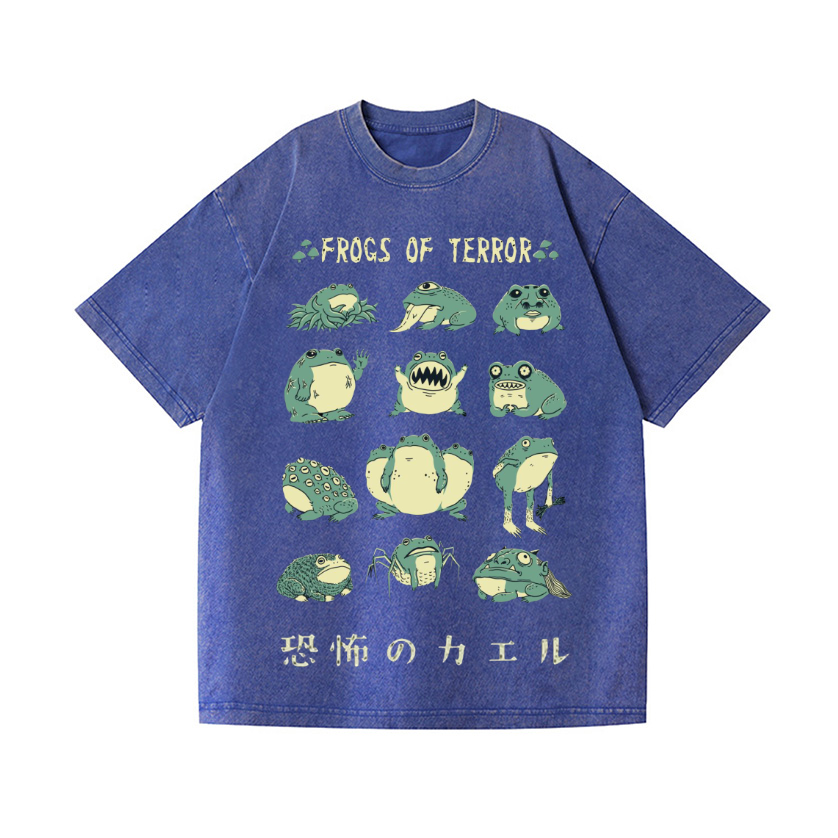 Frog Vintage Wash Japanese Design T-Shirt