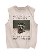 Hell Won't Take Me Vintage Distressed Washed Tank Top