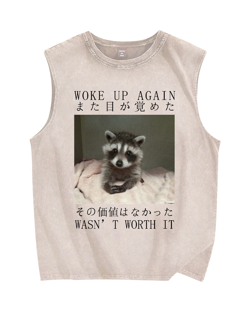 Hell Won't Take Me Vintage Distressed Washed Tank Top