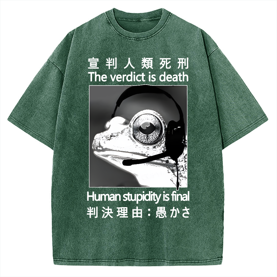 Frog Judge Vintage Washed T-shirt