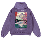 Okada Koichi Vintage Washed Cotton Back Art Hoodie