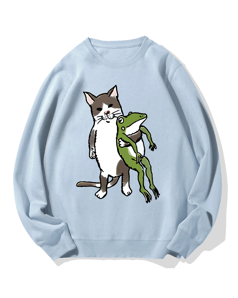 Cat&Frog Cotton Sweatshirt