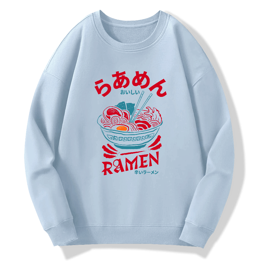 Lamian Noodles Food Art Cotton Pullover Sweatshirt