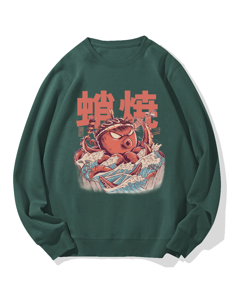 Takoyaki Octopus Monster Cotton Sweatshirt