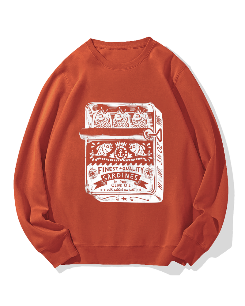Canned Fish Cotton Sweatshirt