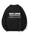 Fruits Zipper Cotton Sweatshirt
