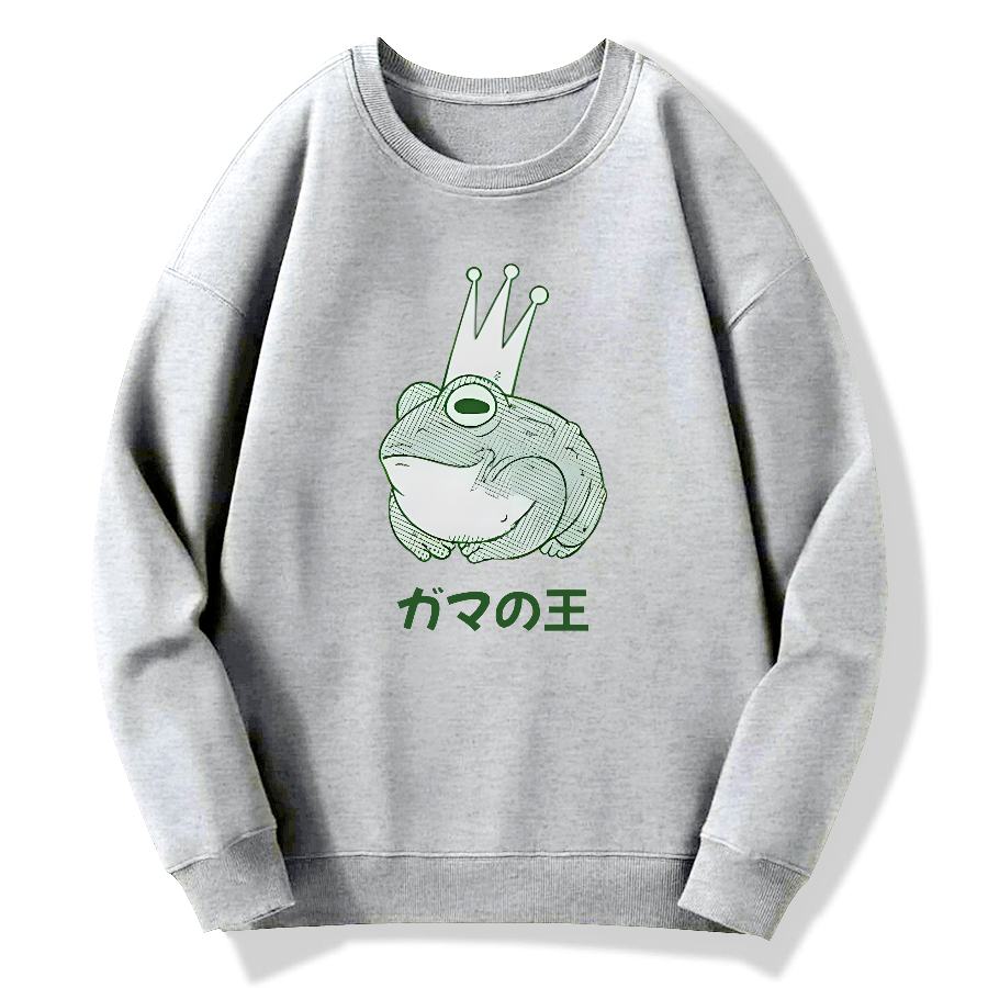 Toad King Cotton Pullover Sweatshirt