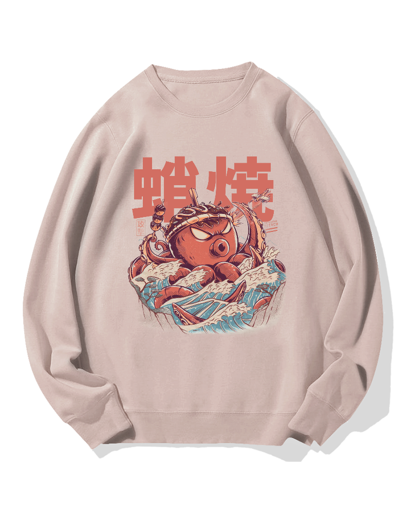 Takoyaki Octopus Monster Cotton Sweatshirt