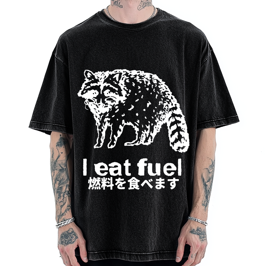 Eat Fuel Raccoon Vintage Washed T-shirt