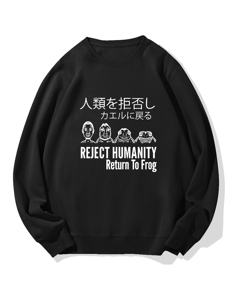 Reject Humanity Return To Frog Cotton Sweatshirt