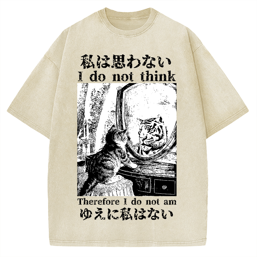 Thinking Kitten Vintage Washed T-shirt